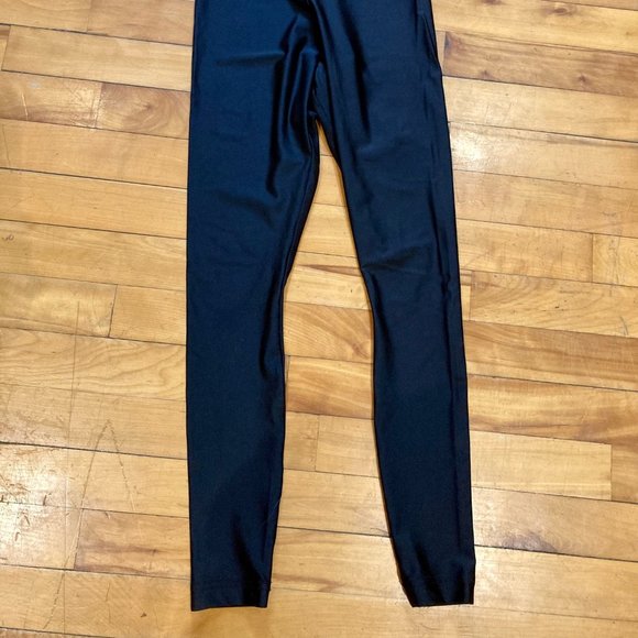 American Apparel Black Shiny Leggings - Picture 2 of 2